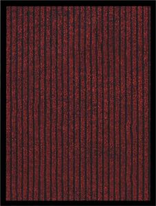 vidaXL Wycieraczka, prążkowana, czerwona, 40x60 cm 1