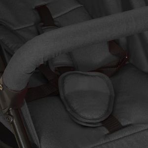 Wózek vidaXL Wózek spacerowy, antracytowy, stalowy 2