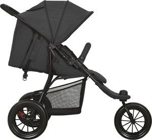 Wózek vidaXL Wózek spacerowy, antracytowy, stalowy 5