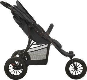 Wózek vidaXL Wózek spacerowy, antracytowy, stalowy 6