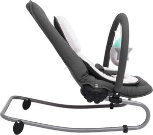 vidaXL Bujaczek niemowlęcy, antracytowy, stalowy 5