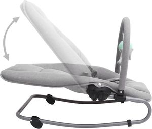 vidaXL Bujaczek niemowlęcy, jasnoszary, stalowy 7