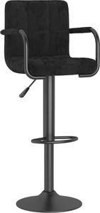 vidaXL Hokery, 2 szt., czarne, obite aksamitem 2