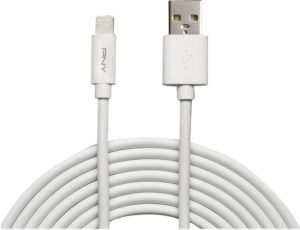 Kabel USB PNY USB-A - 3 m Biały (C-UA-LN-W01-10) 1