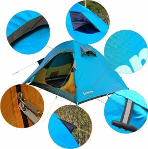 Namiot turystyczny King Camp Namiot King Camp Seine 2 KT3081 pomarańczowy Zielony 14