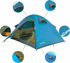 Namiot turystyczny King Camp Namiot King Camp Seine 2 KT3081 pomarańczowy Zielony 5