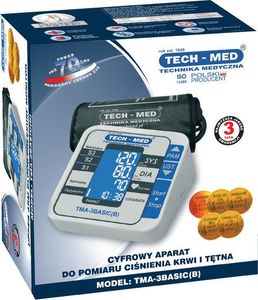Ciśnieniomierz Tech-Med Ciśnieniomierz elektroniczny TMA-3BASIC (B) TECH-MED 3