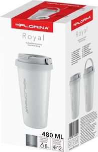 Florina Kubek termiczny stalowy Florina Royal 480 ml biały 3