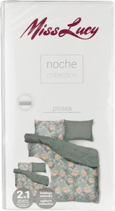 Miss Lucy Komplet pościeli z mikrofibry Noche Protea 160x200 cm; 2x70x80 cm 2