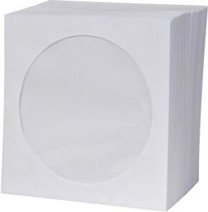 Logo Koperta na 1 szt. CD, papier, biała, z okienkiem, 100-pack 1