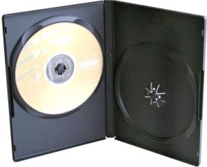 Box na 2 szt. DVD, czarny, slim, 9mm 1