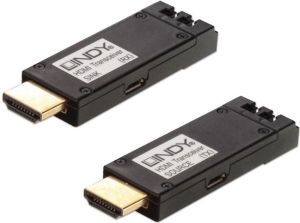 System przekazu sygnału AV Lindy HDMI, po LC Duplex 50/125 OM3, 4K, do 300m (38170) 1