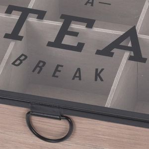 Home Styling Collection Pojemnik HERBACIARKA organizer pudełko na herbatę LOFT 3