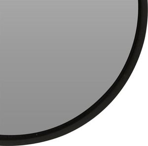 Lustro Vilde Lustro w czarnej drewnianej ramie okrągłe ścienne łazienkowe do salonu czarne 30 cm 4