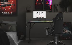 Biurko Huzaro  Hero 1.8 Czarne 100 cmx60 cm 4