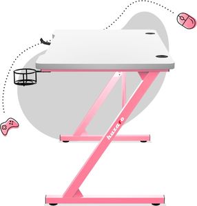 Biurko Huzaro  Hero 1.8 Różowe 100 cmx60 cm 3