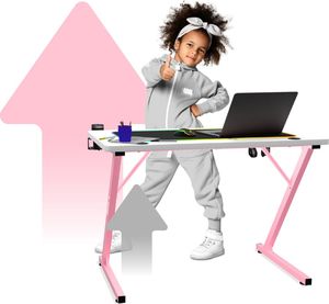 Biurko Huzaro  Hero 1.8 Różowe 100 cmx60 cm 6