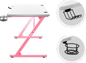 Biurko Huzaro  Hero 1.8 Różowe 100 cmx60 cm 9