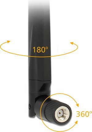 Antena Delock RP-SMA WLAN 802.11 ac/a/h/b/g/n (88913) 2