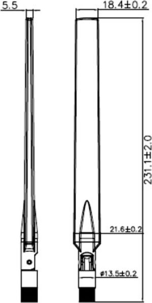 Antena Delock RP-SMA WLAN 802.11 ac/a/h/b/g/n (88913) 3