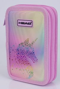 Piórnik Astra Piórnik dwukomorowy bez wyposażenia Head Unicorn Ombre 2