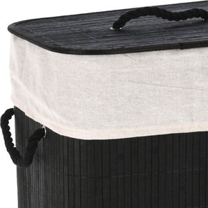 Kosz na pranie Vilde 60L czarny 4