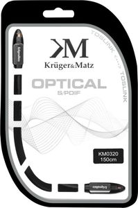 Kabel Kruger&Matz Toslink - Toslink 1.5m czarny (KM0320) 2