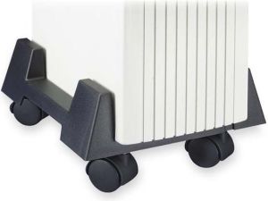 Uchwyt do komputera Uchwyt PC na podstawie, regulowana szerokość, czarny, plastikowy, No Name, szerokość 15-25,5 cm 2