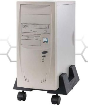 Uchwyt do komputera Uchwyt PC na podstawie, regulowana szerokość, czarny, plastikowy, No Name, szerokość 15-25,5 cm 3