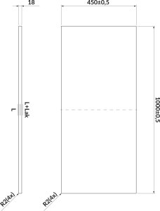 Cersanit S932-025 BLAT LARGA 100 BIAŁY// CER.LARGA-BLAT-100-BIAŁY 2