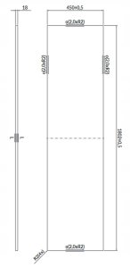 Cersanit S932-063 BLAT LARGA 180 MARMUR CZARNY// CER.LARGA-BLAT-180-MARMUR-CZ 3