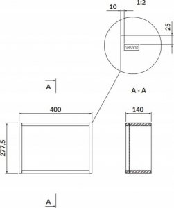 Cersanit S932-081 SZAF MODUŁ POJEDYŃ OTW LARGA 40 BIAŁA// CES.LARGA-MODUŁ-40-BI-OTW-POJE 2