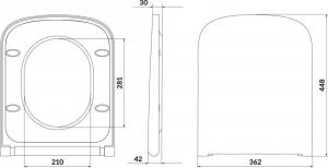 Deska sedesowa Cersanit Larga 3