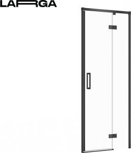 Cersanit S932-123 Drzwi Na Zawiasach Kabiny Prysznicowej Larga Czarna 80x195 Prawe Szkło // KNC.DRZ-LARGA-80X195-TR-P-CZ 1