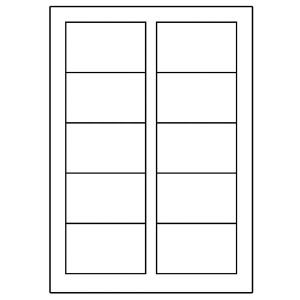 Avery Zweckform wizytówki, białe, matowe, A4, 200 g/m2, 85x54mm, 10 arkuszy 2