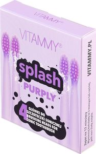 Końcówka Vitammy do szczoteczki sonicznej Splash Purply 4szt. 1