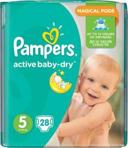 Pampers Pieluszki Active Baby 5, 11-18 kg, 28 szt. 2
