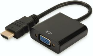 Adapter AV Digitus HDMI - D-Sub (VGA) + Jack 3.5mm czarny (DA-70461) 1