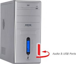 Obudowa Modecom STEP 107 LCD Srebrna 400W 4