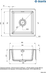 Zlewozmywak Deante Sabor ceramiczny 1-komorowy 2