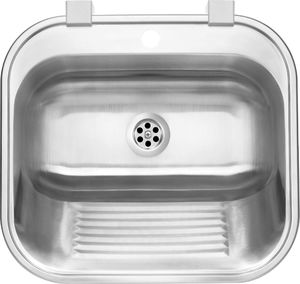 Zlewozmywak Deante  gospodarczy 1-komorowy - wpuszczany lub mocowany do ściany 4