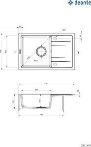 Zlewozmywak Deante Corio granitowy 1-komorowy z ociekaczem 2