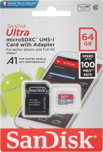 Karta SanDisk Ultra MicroSDXC 64 GB Class 10 UHS-I/U1 A1  (SD-MICRO-10/64-SAND) 3