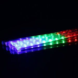 Springos Lampki choinkowe 144 Led sople 8 szt. padający śnieg meteory zewnętrzne multikolor UNIWERSALNY 7