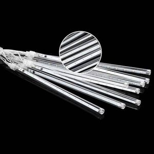 Springos Lampki choinkowe 144 Led sople 8 szt. padający śnieg meteory zewnętrzne multikolor UNIWERSALNY 8