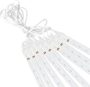 Springos Lampki choinkowe 144 Led sople 8 szt. padający śnieg meteory zewnętrzne multikolor UNIWERSALNY 9