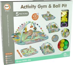 Lean Sport Mata Interaktywna Basen Edukacyjna Dla Niemowląt 5w1 z Piłeczkami Tygrysek 7