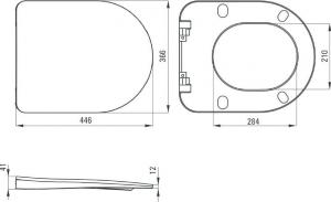 Deska sedesowa Deante Peonia (CDE NSOZ) 5