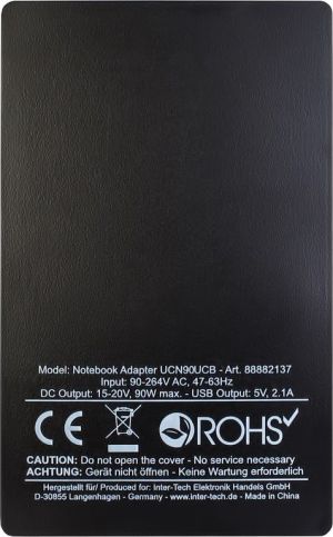 Zasilacz do laptopa Inter-Tech 90 W, 6 A, 20 V (88882137) 5