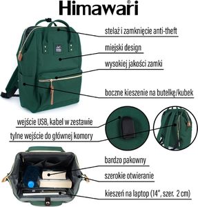 Himawari Plecak Himawari nr 8 (laptop+USB) Nie dotyczy 11